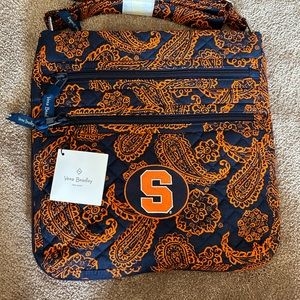 Vera Bradley Syracuse University Iconic Triple Zip Hipster